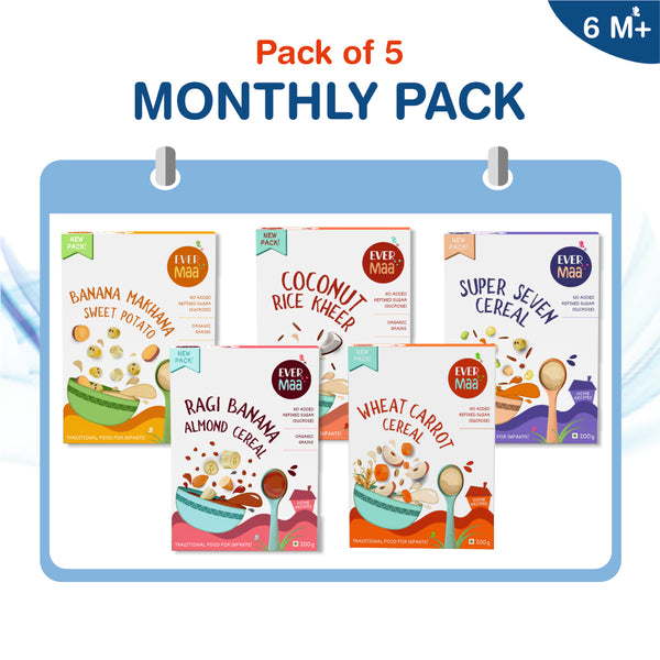 Load image into Gallery viewer, Monthly Pack Cereal Combo- Pack Of 5
