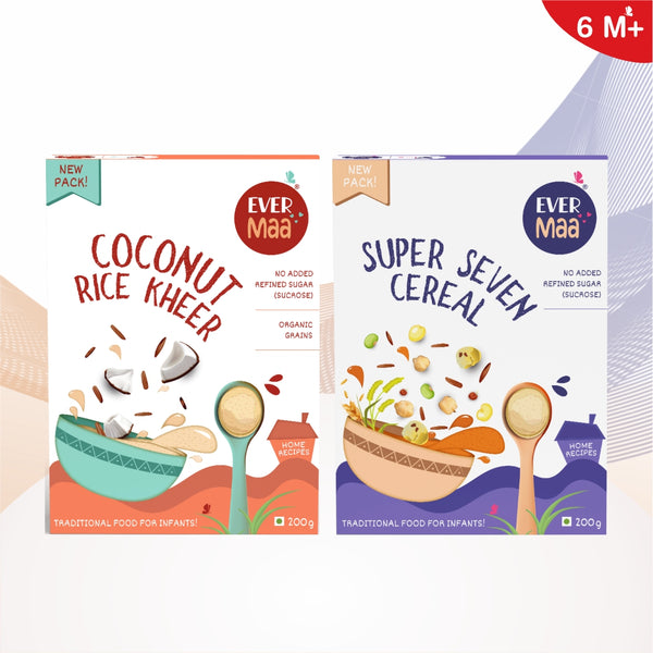 Load image into Gallery viewer, Coconut Rice Kheer Cereal and Super Seven Cereal
